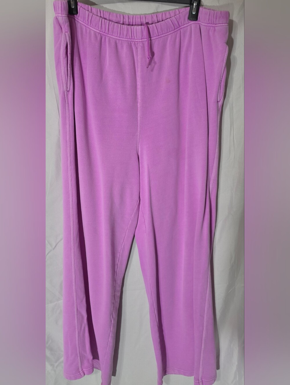 Good American Lilac Drawstring Track Pants